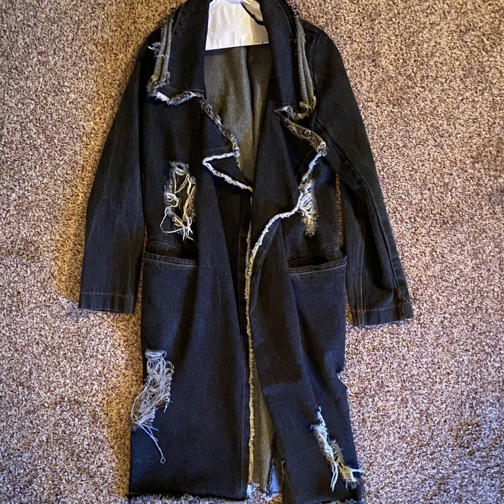 Pol Blue Jean Trench Coat